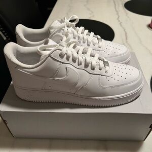 All White Nike Air Force Ones. Size 12, In great condition.